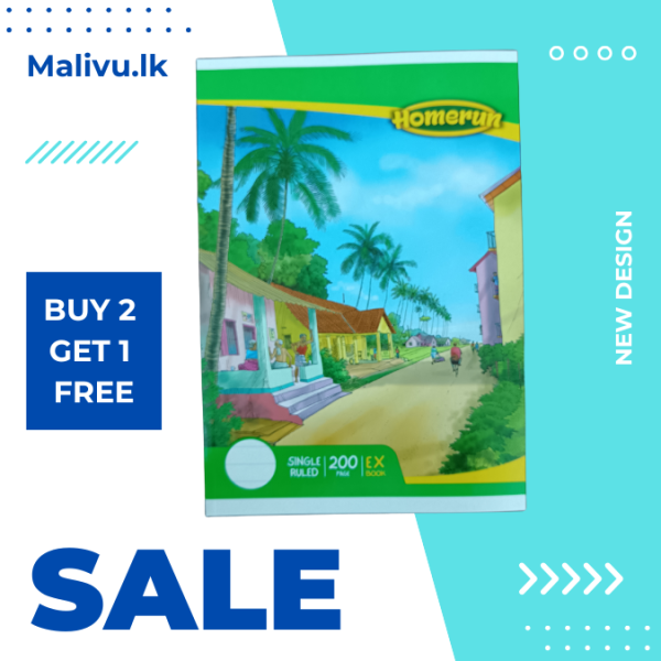 Homerun A5 Exercise Book 200 Pages