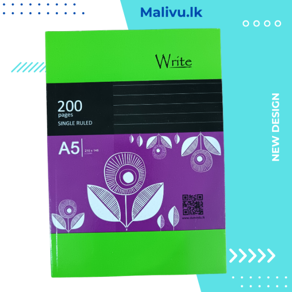 Write A5 Exercise Book 200 Pages