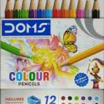DOMS COLOUR PENCILS 12 SHADES